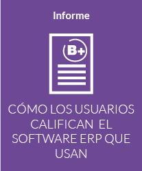 Cómo los usuarios califican el software ERP que usan