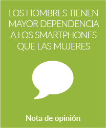 Los hombres tienen mayor dependencia a los smartphones que las mujeres