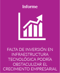 Falta de inversión en infraestructura tecnológica podría obstaculizar el crecimiento empresarial