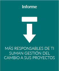 Más responsables de TI suman gestión del cambio a sus proyectos