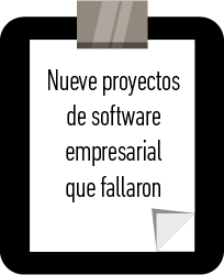 Nueve proyectos de software empresarial que fallaron