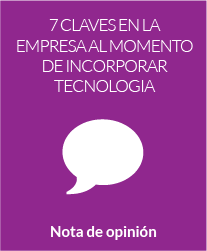 7 claves en la empresa al momento de incorporar tecnología